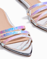 Cammy Iridescent Sandal (Silver)